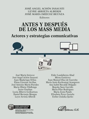 cover image of Antes y Después de los Mass Media. Actores y estrategias comunicativas